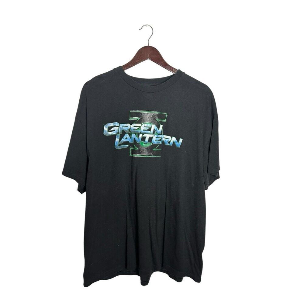Vintage Green Lantern T-Shirt Size 2XL Black Comic Hero Marvel Dc‎ Shirt Y2K